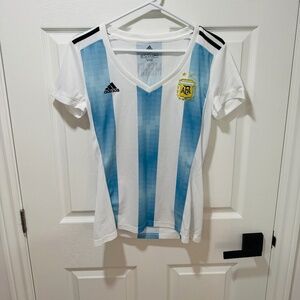 Adidas - Argentina National Soccer Team Jersey for Ladies, Size M, Like New